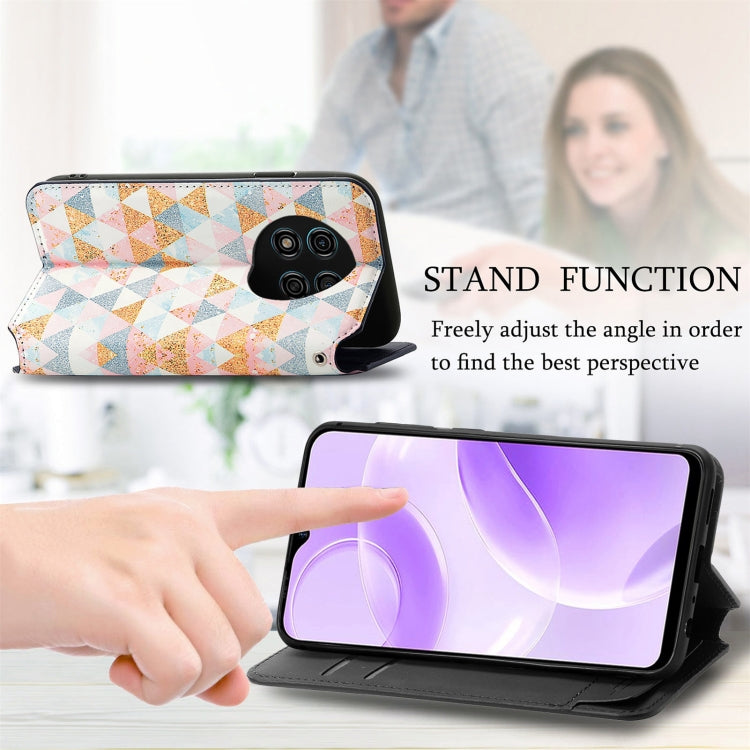 For Ulefone Note 15 CaseNeo Colorful Magnetic Leather Phone Case(Rhombus Mandala) - Ulefone Cases by PMC Jewellery | Online Shopping South Africa | PMC Jewellery | Buy Now Pay Later Mobicred