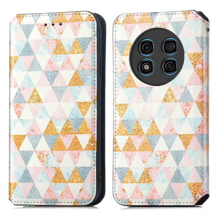 For Ulefone Note 15 CaseNeo Colorful Magnetic Leather Phone Case(Rhombus) - Ulefone Cases by PMC Jewellery | Online Shopping South Africa | PMC Jewellery | Buy Now Pay Later Mobicred