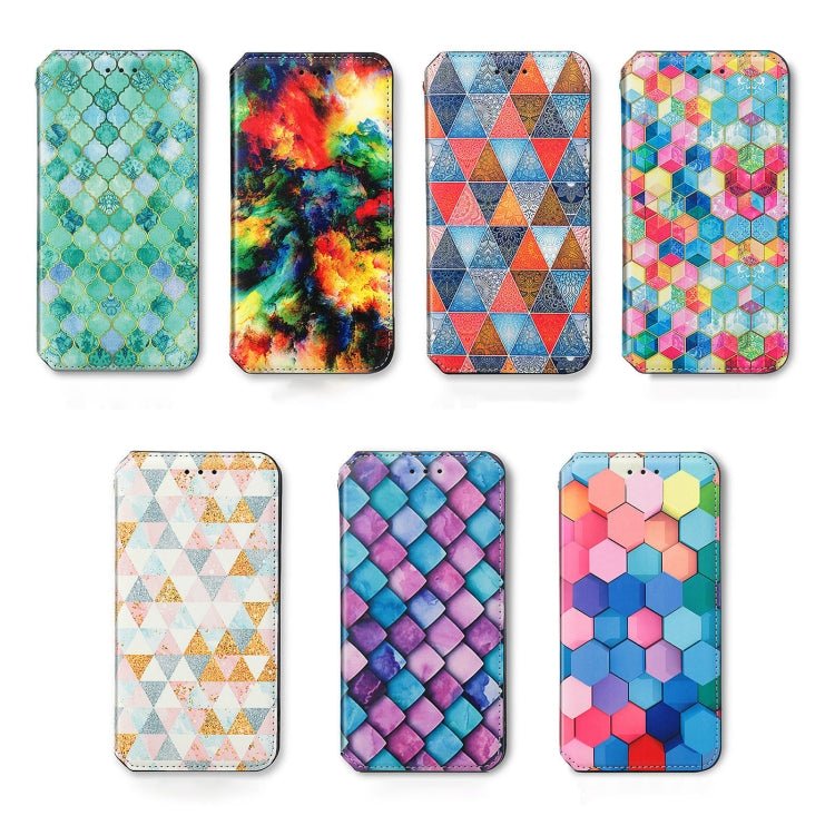 For Ulefone Note 15 CaseNeo Colorful Magnetic Leather Phone Case(Purple Scales) - free shipping - PMC Jewellery - Order now!
