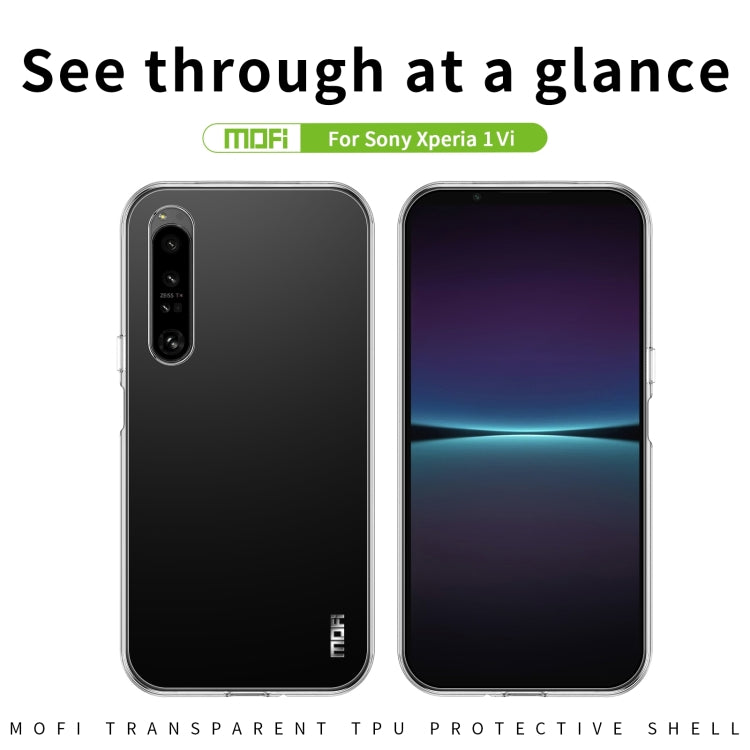 For Sony Xperia 1 VI MOFI Ming Series Ultra-thin TPU Phone Case(Transparent) - Sony Cases by MOFI | Online Shopping South Africa | PMC TechLife
