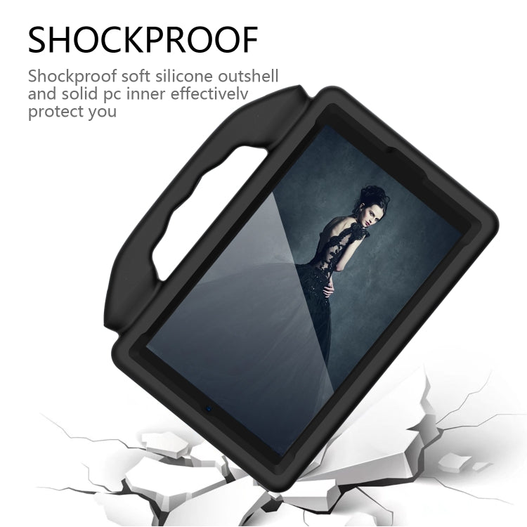 For Samsung Galaxy Tab A9 X110 Thumb Bracket EVA Shockproof Tablet Case(Black) - Galaxy Tab A9 by PMC TechLife | Online Shopping South Africa | PMC TechLife