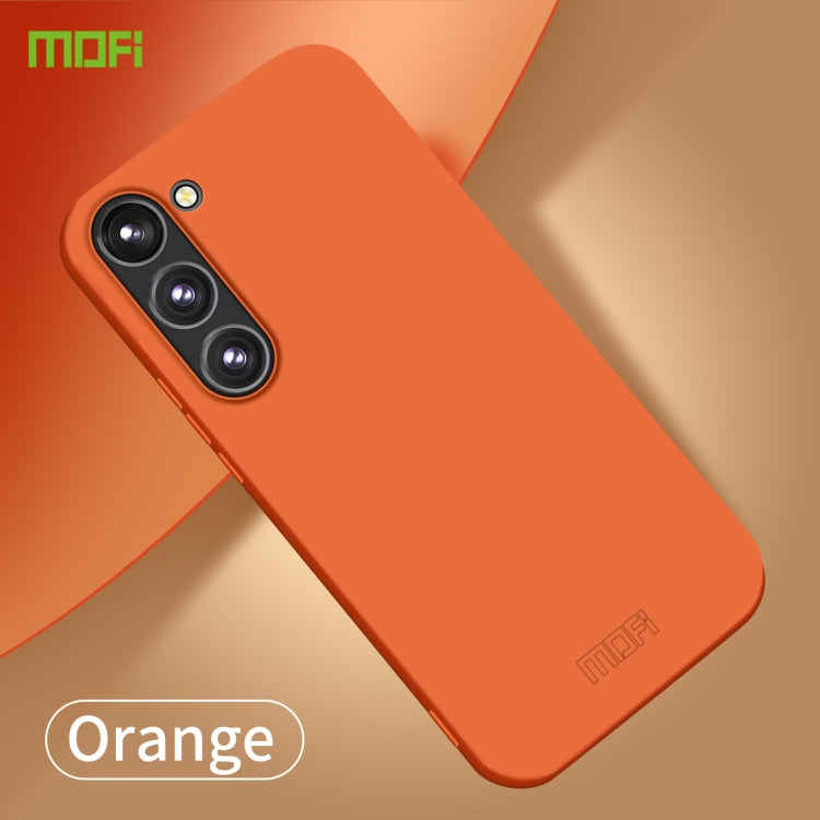 For Samsung Galaxy S23 5G MOFI Qin Series Skin Feel All-inclusive PC Phone Case(Orange) - Galaxy S23 5G Cases by MOFI | Online Shopping South Africa | PMC TechLife | Buy Now Pay Later Mobicred