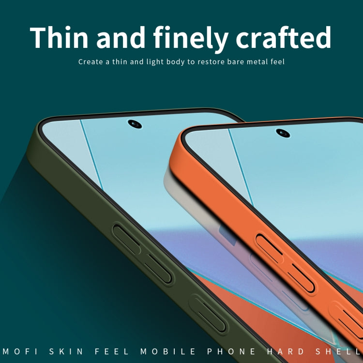 For Xiaomi Redmi Note 13 MOFI Qin Series Skin Feel All-inclusive PC Phone Case(Green) - Note 13 Cases by MOFI | Online Shopping South Africa | PMC TechLife