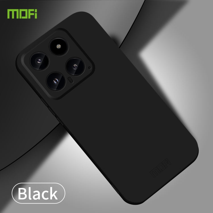 For Xiaomi 14 MOFI Qin Series Skin Feel All-inclusive PC Phone Case(Black) - 14 Cases by MOFI | Online Shopping South Africa | PMC TechLife