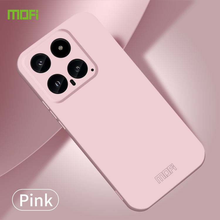 For Xiaomi 14 MOFI Qin Series Skin Feel All-inclusive PC Phone Case(Pink) - free shipping - PMC TechLife - Order now!