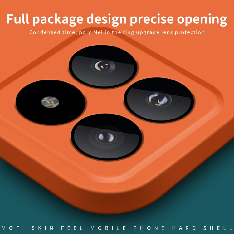 For Xiaomi 14 Pro MOFI Qin Series Skin Feel All-inclusive PC Phone Case(Orange) - 14 Pro Cases by MOFI | Online Shopping South Africa | PMC TechLife