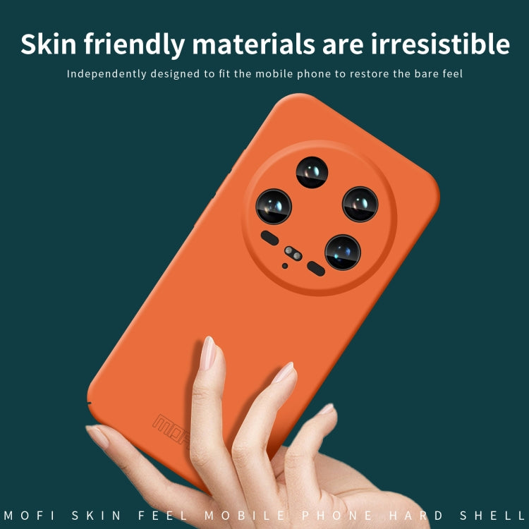For Xiaomi 14 Ultra MOFI Qin Series Skin Feel All-inclusive PC Phone Case(Orange) - 14 Ultra Cases by MOFI | Online Shopping South Africa | PMC TechLife | Buy Now Pay Later Mobicred