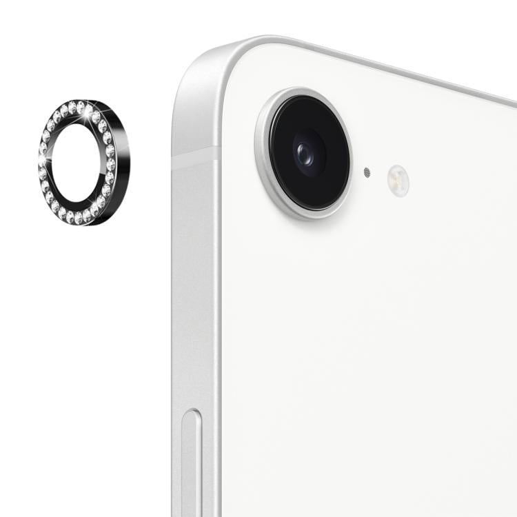 For iPhone 16e ENKAY AR Anti-reflection Individual Diamond Ring Camera Lens Glass Full Film(Black) - free shipping - PMc TechLife - Order now!