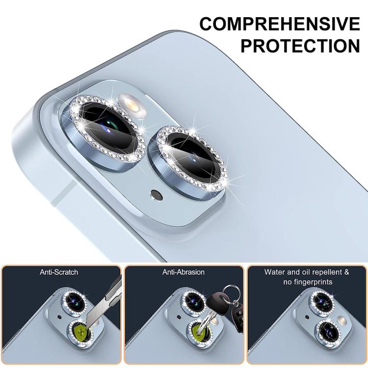 For iPhone 16e ENKAY AR Anti-reflection Individual Diamond Ring Camera Lens Glass Full Film(Deep Green) - free shipping - PMc TechLife - Order now!