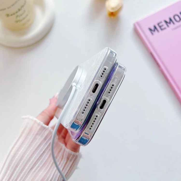 For iPhone 15 Pro Shell Texture MagSafe TPU Phone Case(Dazzling) - iPhone 15 Pro Cases by PMC TechLife | Online Shopping South Africa | PMC TechLife