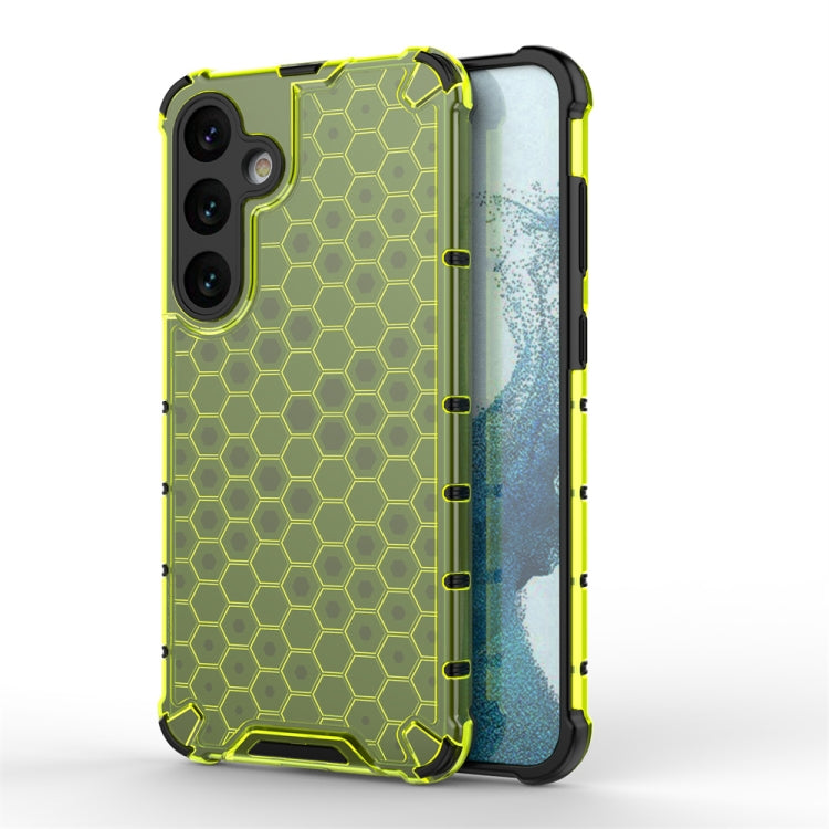 For Samsung Galaxy S24+ 5G Shockproof Honeycomb Phone Case(Green) - Galaxy S24+ 5G Cases by PMC TechLife | Online Shopping South Africa | PMC TechLife