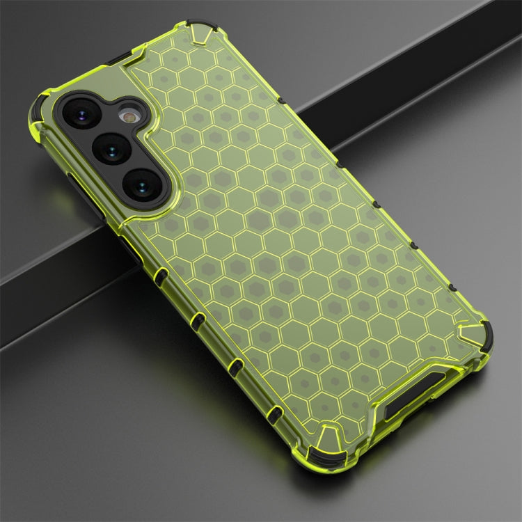 For Samsung Galaxy S24+ 5G Shockproof Honeycomb Phone Case(Green) - Galaxy S24+ 5G Cases by PMC TechLife | Online Shopping South Africa | PMC TechLife