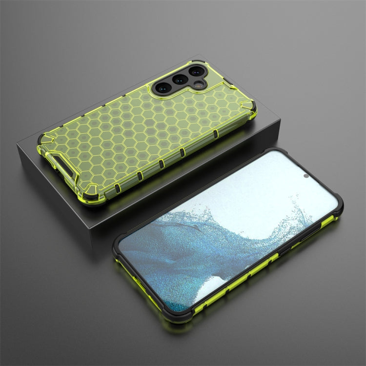 For Samsung Galaxy S24+ 5G Shockproof Honeycomb Phone Case(Green) - Galaxy S24+ 5G Cases by PMC TechLife | Online Shopping South Africa | PMC TechLife