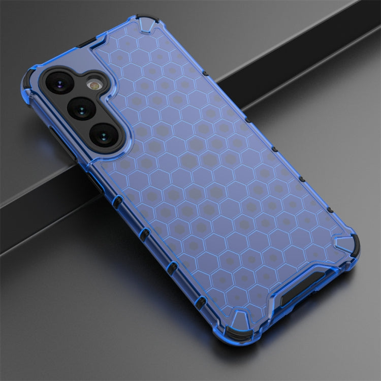 For Samsung Galaxy S24+ 5G Shockproof Honeycomb Phone Case(Blue) - free shipping - PMC TechLife - Order now!