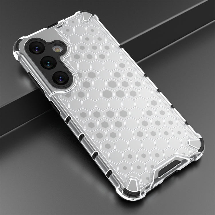 For Samsung Galaxy S24 5G Shockproof Honeycomb Phone Case(White) - Galaxy S24 5G Cases by PMC TechLife | Online Shopping South Africa | PMC TechLife