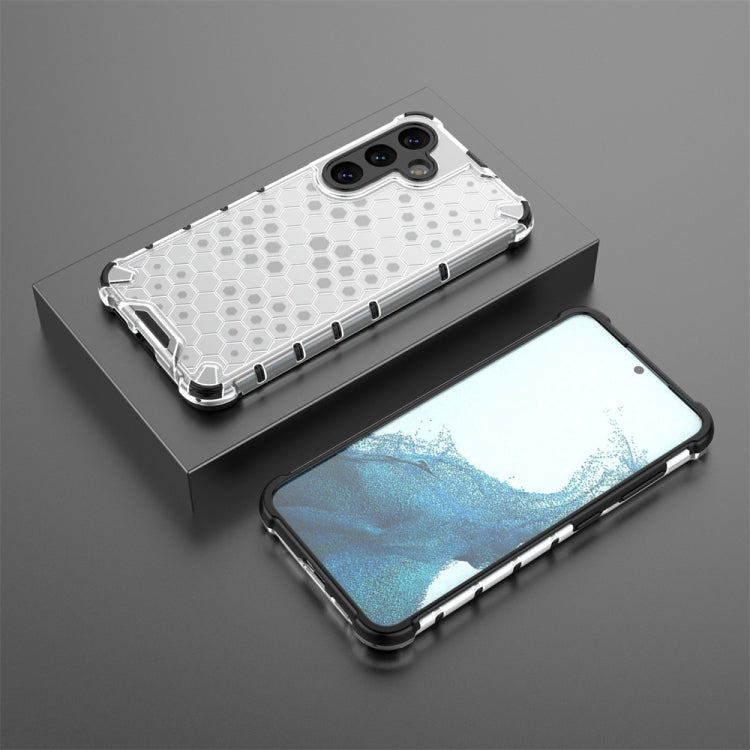 For Samsung Galaxy S24 5G Shockproof Honeycomb Phone Case(White) - Galaxy S24 5G Cases by PMC TechLife | Online Shopping South Africa | PMC TechLife