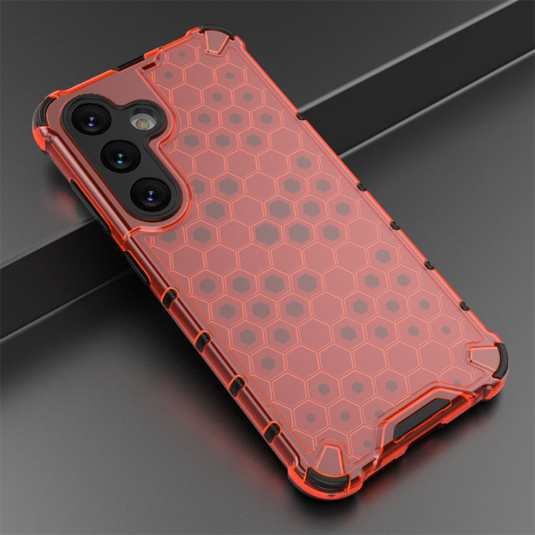 For Samsung Galaxy S24 5G Shockproof Honeycomb Phone Case(Red) - Galaxy S24 5G Cases by PMC TechLife | Online Shopping South Africa | PMC TechLife