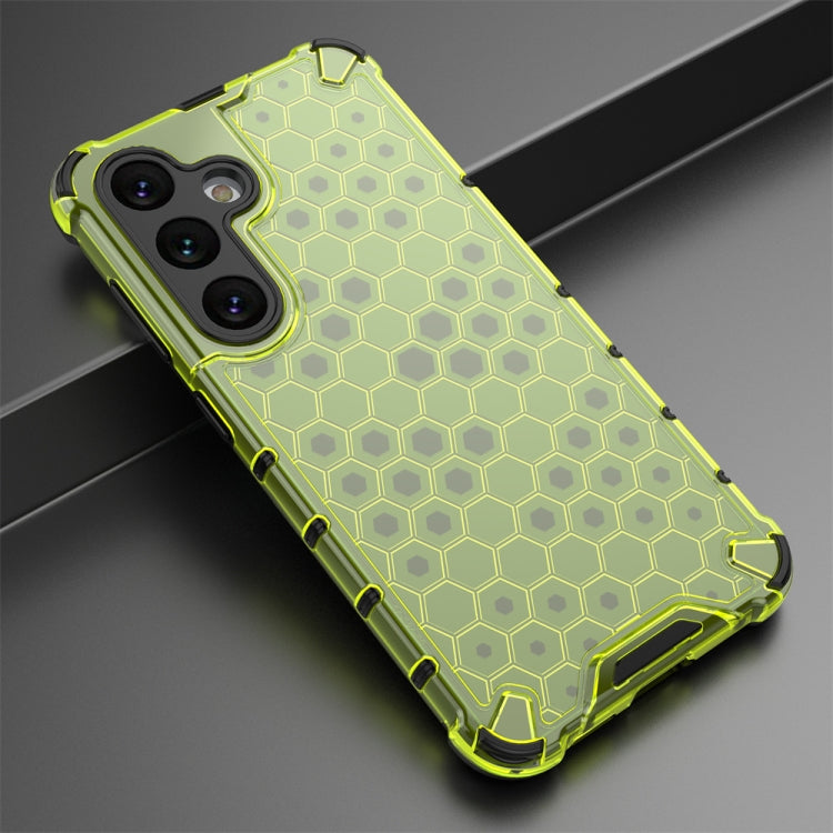For Samsung Galaxy S24 5G Shockproof Honeycomb Phone Case(Green) - Galaxy S24 5G Cases by PMC TechLife | Online Shopping South Africa | PMC TechLife