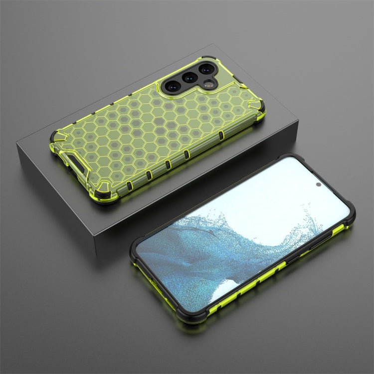 For Samsung Galaxy S24 5G Shockproof Honeycomb Phone Case(Green) - Galaxy S24 5G Cases by PMC TechLife | Online Shopping South Africa | PMC TechLife