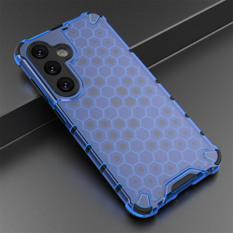 For Samsung Galaxy S24 5G Shockproof Honeycomb Phone Case(Blue) - Galaxy S24 5G Cases by PMC TechLife | Online Shopping South Africa | PMC TechLife