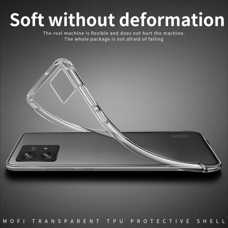 For Motorola Edge 40 5G MOFI Ming Series Ultra-thin TPU Phone Case(Transparent) - Motorola Cases by MOFI | Online Shopping South Africa | PMC TechLife