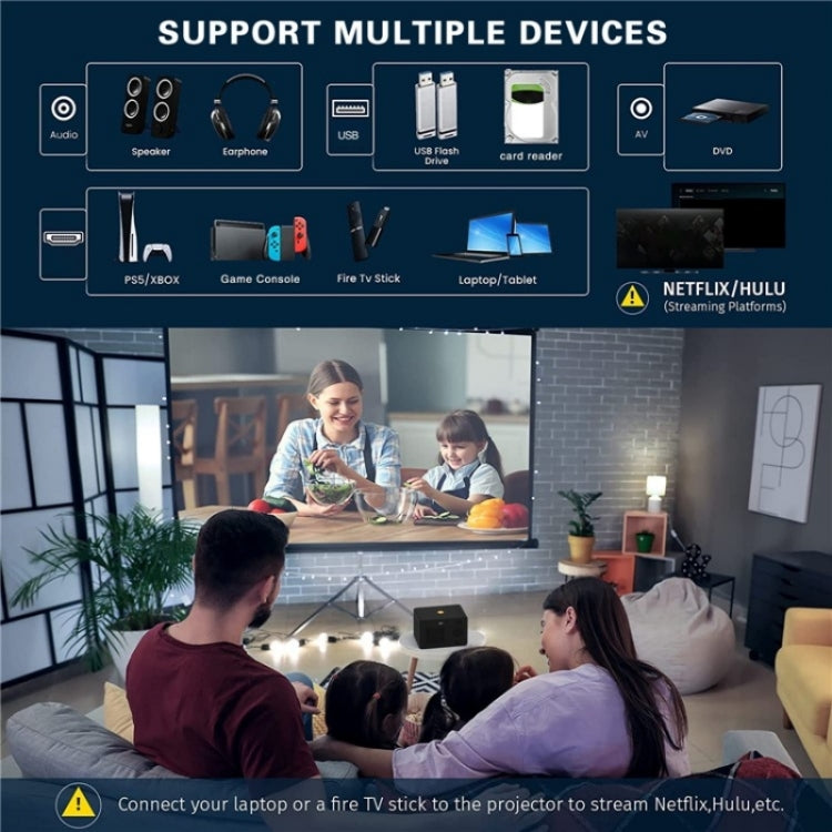 Y7 Portable HD Projector Media Player(UK Plug) - LED Projector by PMC TechLife | Online Shopping South Africa | PMC TechLife | Buy Now Pay Later Mobicred