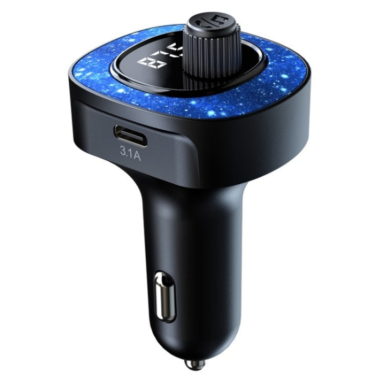 C41 Star Light Car Charger ABS Adapter FM Transmitter Bluetooth Hands-free Call MP3 Music Player - Bluetooth Car Kits by PMC TechLife | Online Shopping South Africa | PMC TechLife | Buy Now Pay Later Mobicred