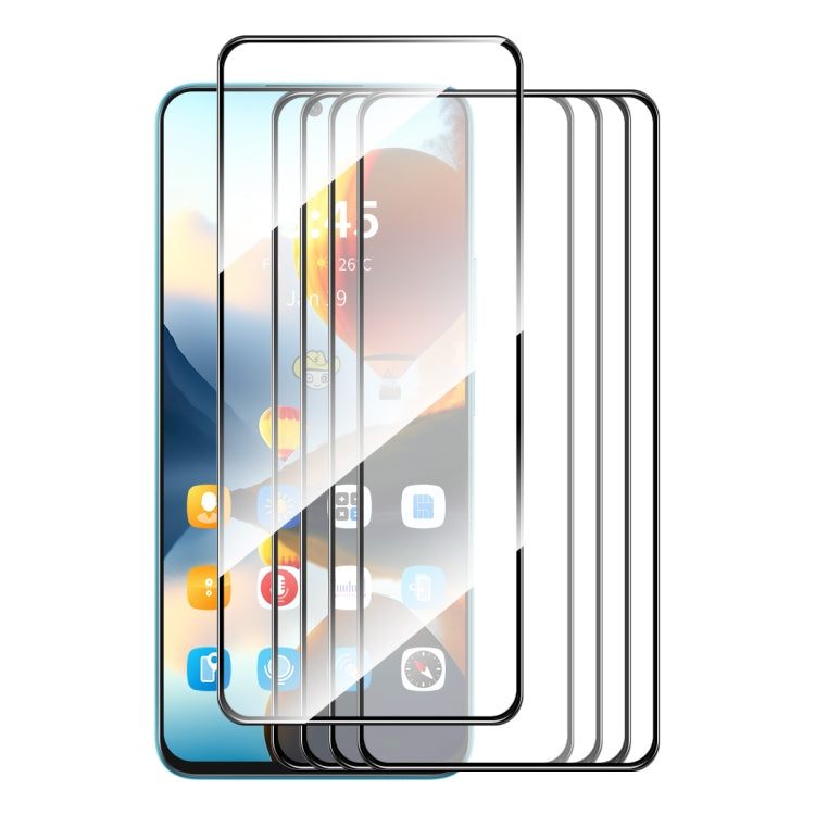 For Google Pixel 9 5pcs ENKAY Hat-Prince Full Glue High Aluminum-silicon Tempered Glass Film - Google Tempered Glass by ENKAY | Online Shopping South Africa | PMC TechLife | Buy Now Pay Later Mobicred