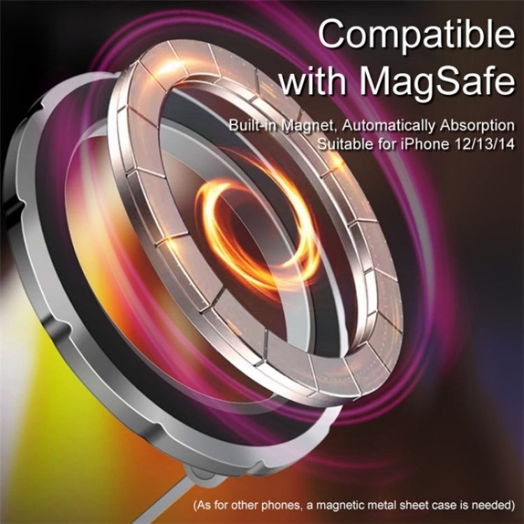 G118 1080-Degree Rotating Folding Magnetic Phone Holder Dashboard Suction Cup Car Mount(Grey) - Universal Car Holders by PMC TechLife | Online Shopping South Africa | PMC TechLife | Buy Now Pay Later Mobicred