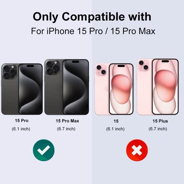 For iPhone 15 Pro / 15 Pro Max NORTHJO Camera Lens Protector Tempered Glass CD Vein Metal Ring Film(Black) - free shipping - PMC TechLife - Order now!