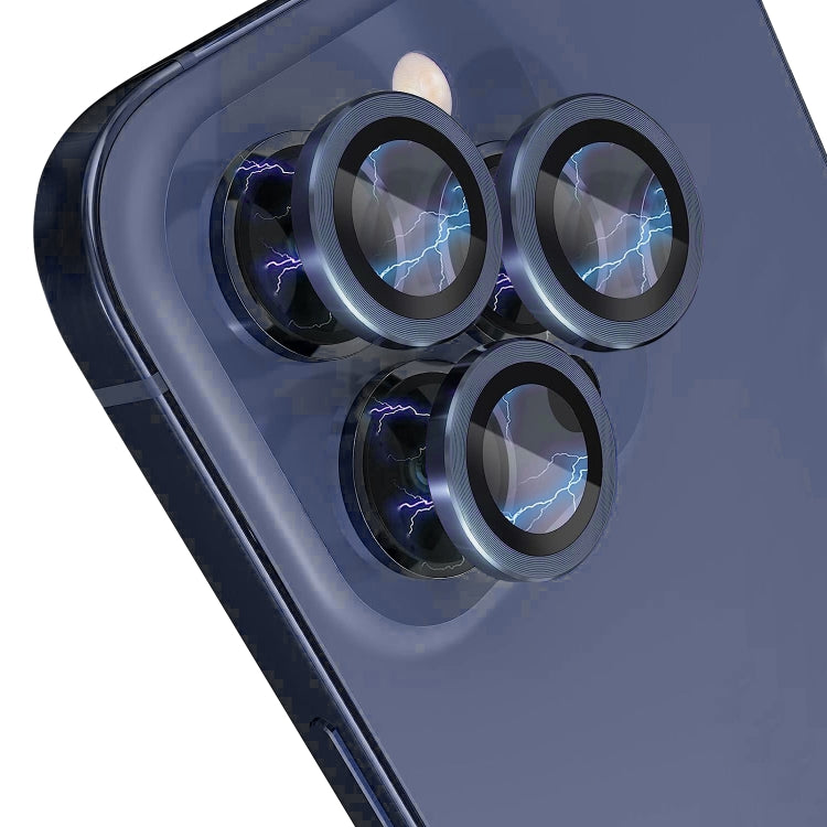 For iPhone 15 Pro / 15 Pro Max NORTHJO Camera Lens Protector Tempered Glass CD Vein Metal Ring Film(Blue) - iPhone 15 Pro Tempered Glass by NORTHJO | Online Shopping South Africa | PMC TechLife | Buy Now Pay Later Mobicred