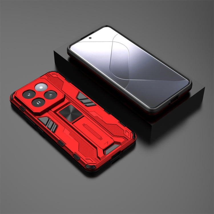 For Xiaomi 14 Pro Supersonic Armor PC Hybrid TPU Phone Case(Red) - 14 Pro Cases by PMC TechLife | Online Shopping South Africa | PMC TechLife | Buy Now Pay Later Mobicred