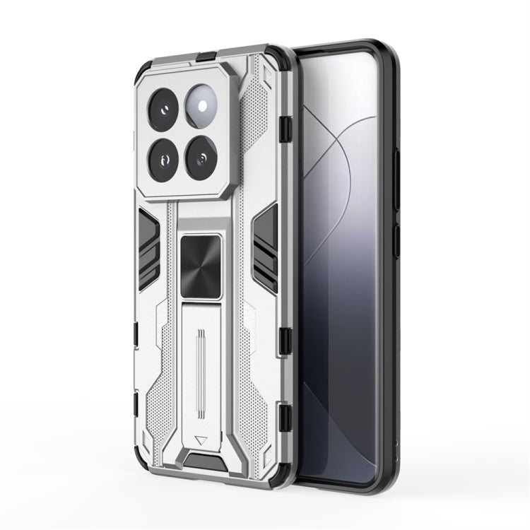 For Xiaomi 14 Pro Supersonic Armor PC Hybrid TPU Phone Case(Silver) - 14 Pro Cases by PMC TechLife | Online Shopping South Africa | PMC TechLife | Buy Now Pay Later Mobicred