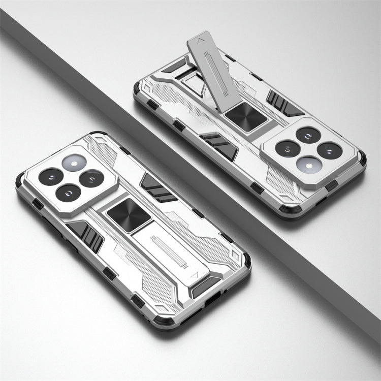 For Xiaomi 14 Pro Supersonic Armor PC Hybrid TPU Phone Case(Silver) - 14 Pro Cases by PMC TechLife | Online Shopping South Africa | PMC TechLife | Buy Now Pay Later Mobicred