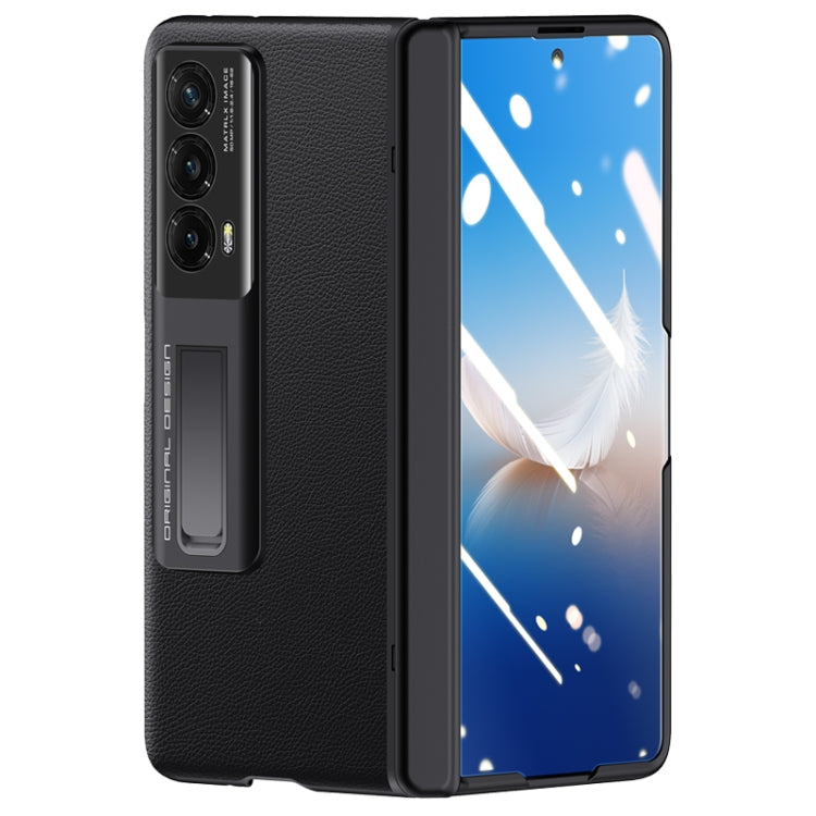 For Honor Magic VS Pioneer Skin-Feel Case-film Integral Hinge Shockproof Phone Case(Black) - Honor Cases by PMC TechLife | Online Shopping South Africa | PMC TechLife | Buy Now Pay Later Mobicred