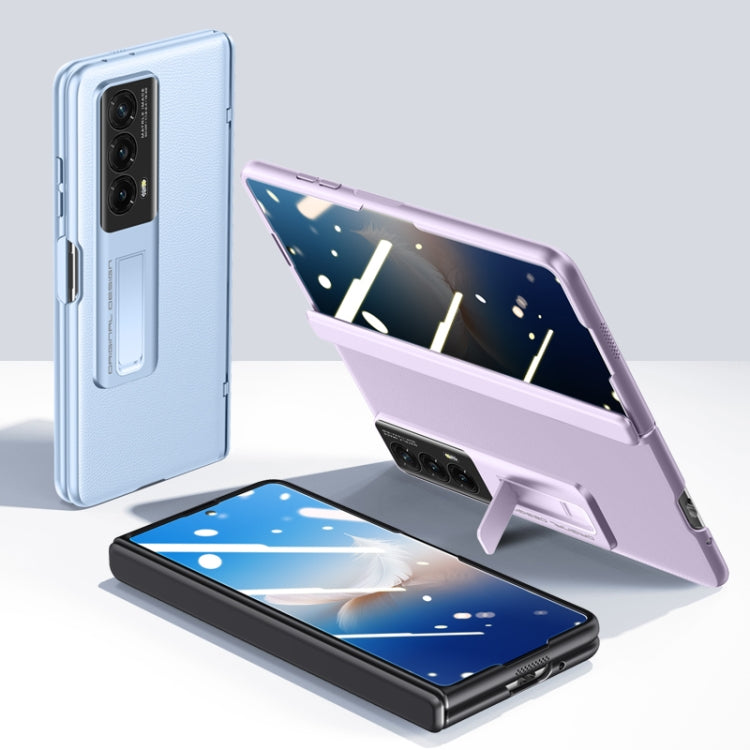 For Honor Magic VS Pioneer Skin-Feel Case-film Integral Hinge Shockproof Phone Case(Purple) - Honor Cases by PMC TechLife | Online Shopping South Africa | PMC TechLife | Buy Now Pay Later Mobicred