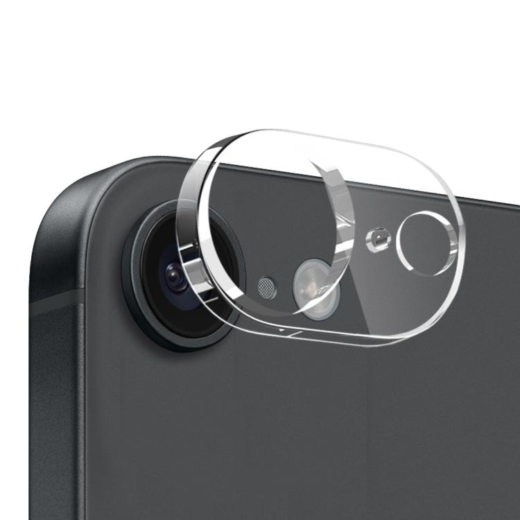 For iPhone 16e NORTHJO 3 in 1 TPU Phone Case with Screen Film and Lens Film(Clear) - iPhone 16e Cases by NORTHJO | Online Shopping South Africa | PMC TechLife | Buy Now Pay Later Mobicred