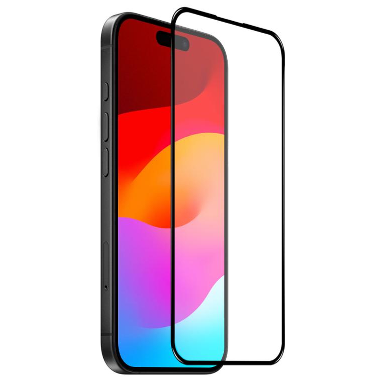 For iPhone 17 NORTHJO A++ Screen Protector Full Glue Silk Printing Tempered Glass Film(Black) - iPhone 17 Tempered Glass by NORTHJO | Online Shopping South Africa | PMC TechLife | Buy Now Pay Later Mobicred