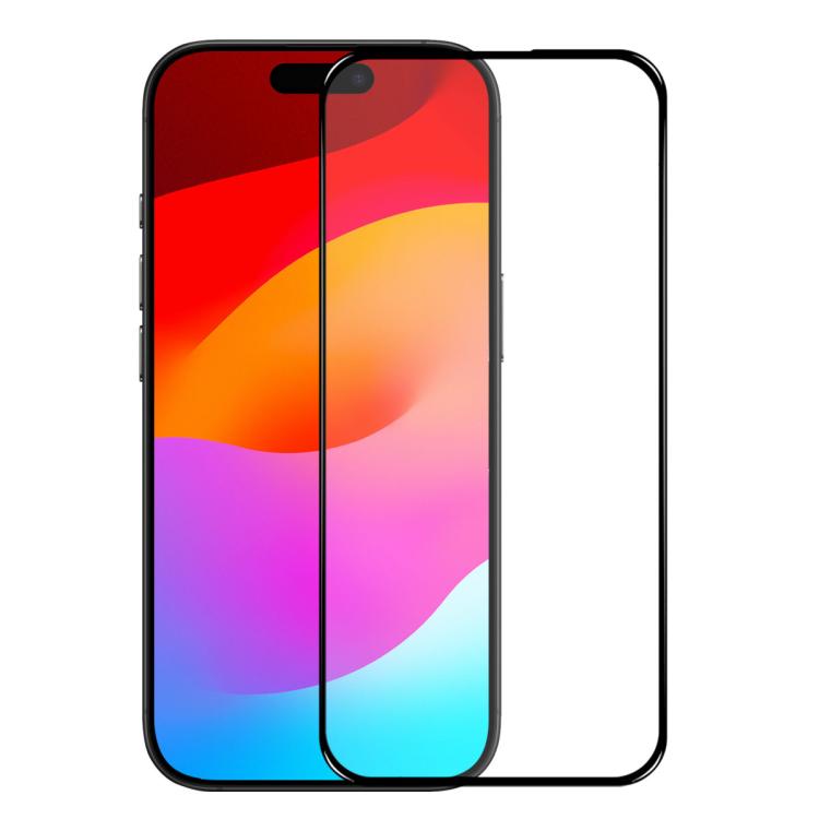 For iPhone 17 NORTHJO A++ Screen Protector Full Glue Silk Printing Tempered Glass Film(Black) - iPhone 17 Tempered Glass by NORTHJO | Online Shopping South Africa | PMC TechLife | Buy Now Pay Later Mobicred