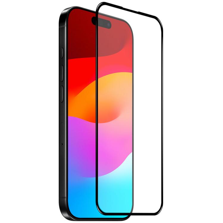 For iPhone 17 Pro NORTHJO A++ Screen Protector Full Glue Silk Printing Tempered Glass Film(Black) - iPhone 17 Pro Tempered Glass by NORTHJO | Online Shopping South Africa | PMC TechLife | Buy Now Pay Later Mobicred