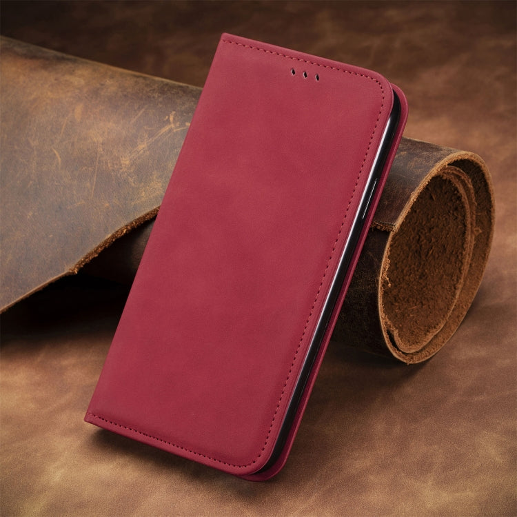 For Motorola Moto G Stylus 5G 2024 Retro Skin Feel Magnetic Flip Leather Phone Case(Red) - Motorola Cases by PMC Jewellery | Online Shopping South Africa | PMC Jewellery | Buy Now Pay Later Mobicred