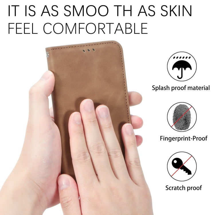 For Motorola Moto G Play 2024 Retro Skin Feel Magnetic Flip Leather Phone Case(Red) - Motorola Cases by PMC Jewellery | Online Shopping South Africa | PMC Jewellery | Buy Now Pay Later Mobicred