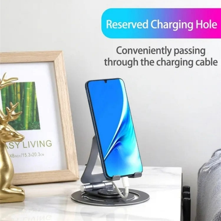 G60 Portable Folding 360-Degree Rotating Desktop Phone Tablet Holder(Silver) - Stand by PMC TechLife | Online Shopping South Africa | PMC TechLife | Buy Now Pay Later Mobicred