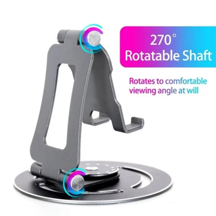 G60 Portable Folding 360-Degree Rotating Desktop Phone Tablet Holder(Silver) - Stand by PMC TechLife | Online Shopping South Africa | PMC TechLife | Buy Now Pay Later Mobicred
