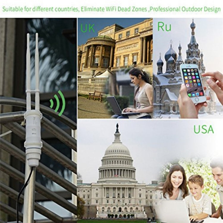 WAVLINK WN570HN2 With PoE Powered WAN/ AP / Repeater Mode 300Mbps Outdoor Router, Plug:US Plug - free shipping - PMC Jewellery - Order now!