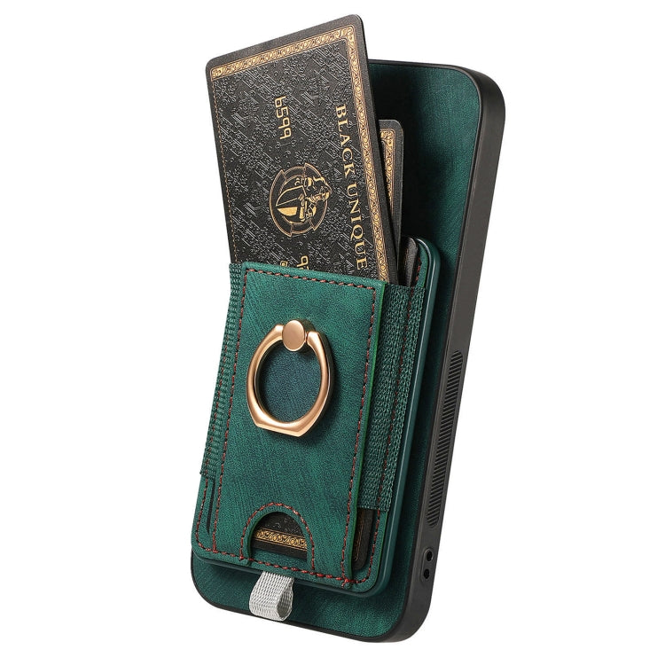 For Samsung Galaxy S25 Ultra 5G Retro Splitable Magnetic Card Bag Leather Phone Case(Green) - Galaxy Phone Cases by PMC Jewellery | Online Shopping South Africa | PMC Jewellery | Buy Now Pay Later Mobicred