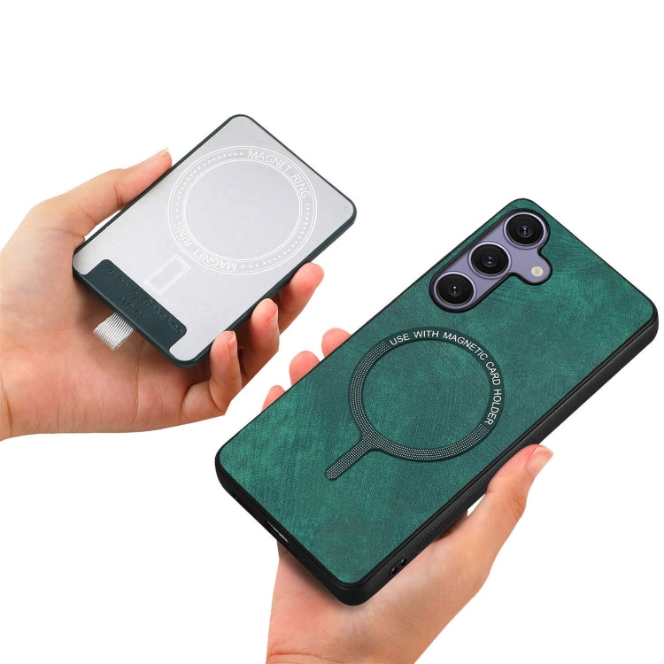 For Samsung Galaxy S25 Ultra 5G Retro Splitable Magnetic Card Bag Leather Phone Case(Green) - Galaxy Phone Cases by PMC Jewellery | Online Shopping South Africa | PMC Jewellery | Buy Now Pay Later Mobicred
