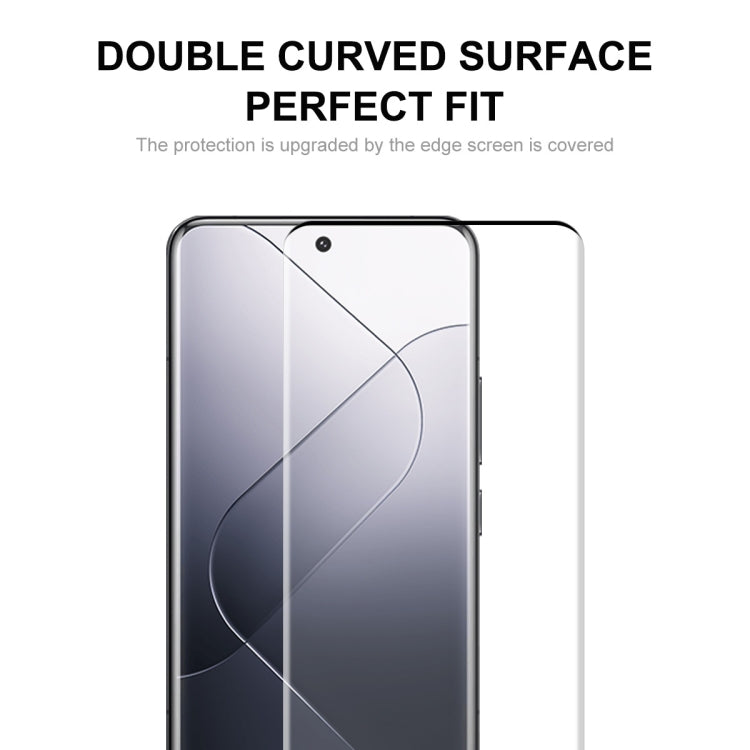 For Xiaomi 14 Pro 5pcs ENKAY Hat-Prince Heat Bending Full Side Glue Tempered Glass Film - free shipping - PMC Jewellery - Order now!
