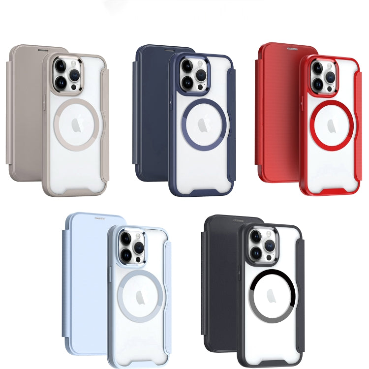 For iPhone 16 RFID Blocking Adsorption Flip MagSafe Leather Phone Case(Purple) - iPhone 16 Cases by PMC TechLife | Online Shopping South Africa | PMC TechLife | Buy Now Pay Later Mobicred