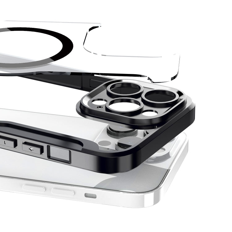 For iPhone 14 MagSafe RFID Blocking Adsorption Flip Leather Phone Case(Purple) - iPhone 14 Cases by PMC TechLife | Online Shopping South Africa | PMC TechLife